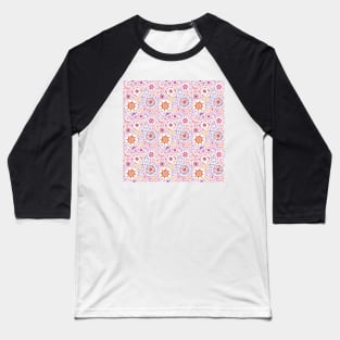 Kopie von summer meadow | coral + blue Baseball T-Shirt